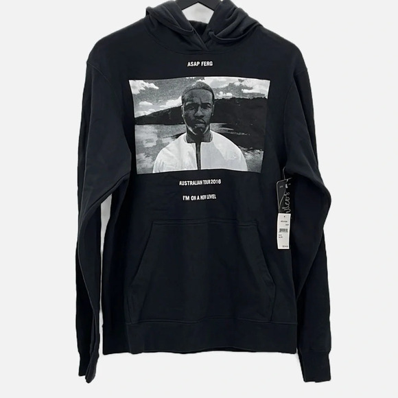 Philcos Asap Ferg Graphic Hoodie in Black - NEW - Size Medium - Picture 2 of 6